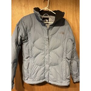 The North Face 600 Goose Down Puffer Jacket Womens Medium Blue Insulated Coat